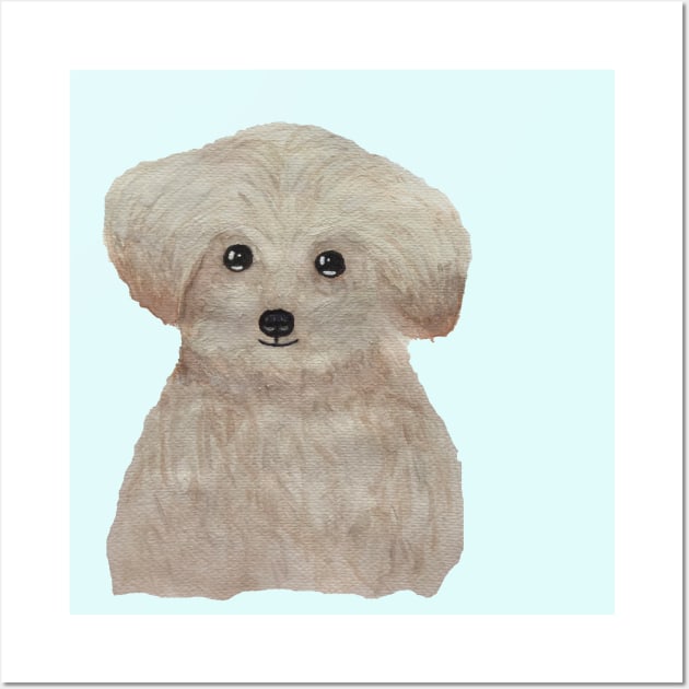 Watercolor cute  puppy Wall Art by WatercolorFun